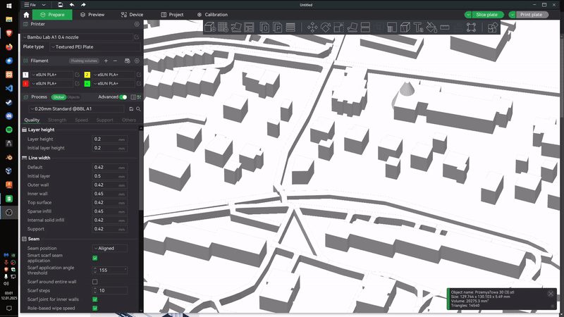 #69 Map to my heart - Personalized 3D City map — vue 25