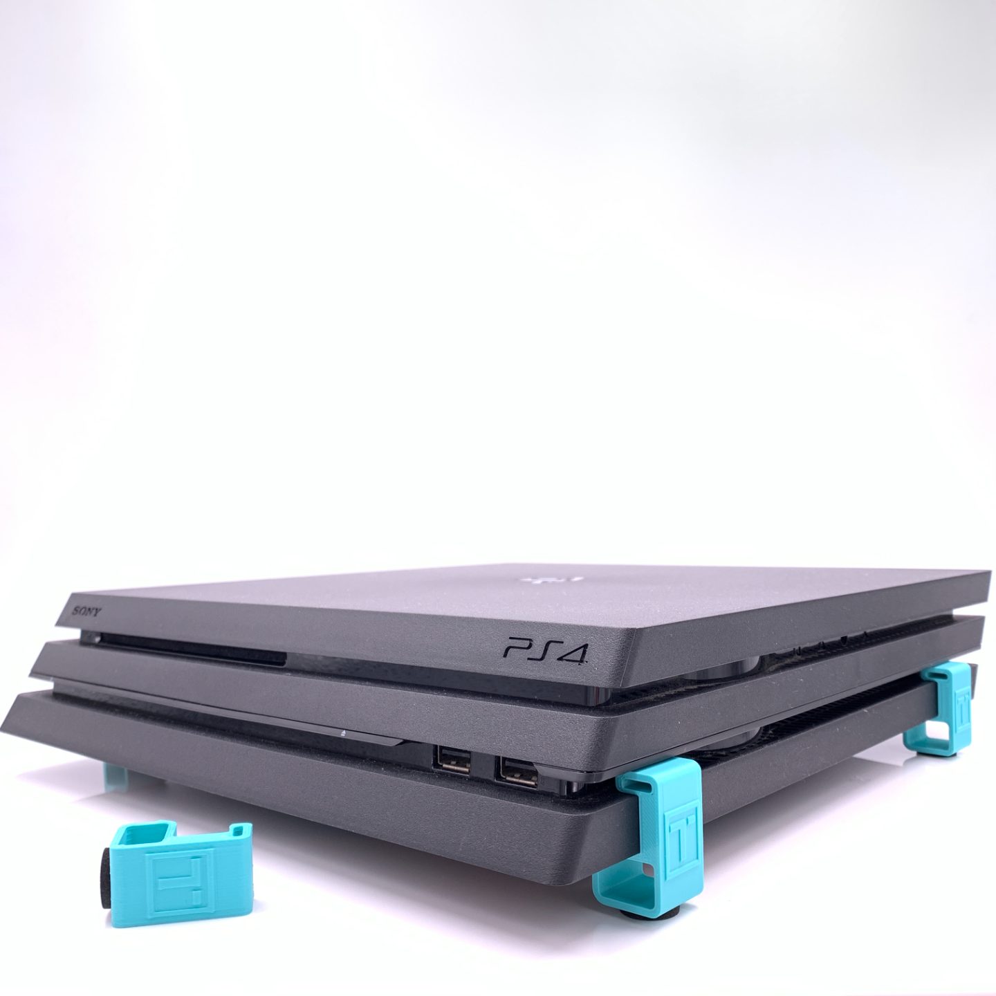 #73 PS4 Riser Slim Pro Fat quick & easy Feet airflow — vue 1
