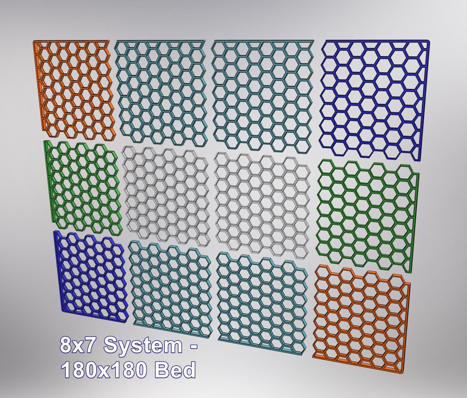 #92 Framed HSW - 5 Sets - Honeycomb Storage Wall — vue 7