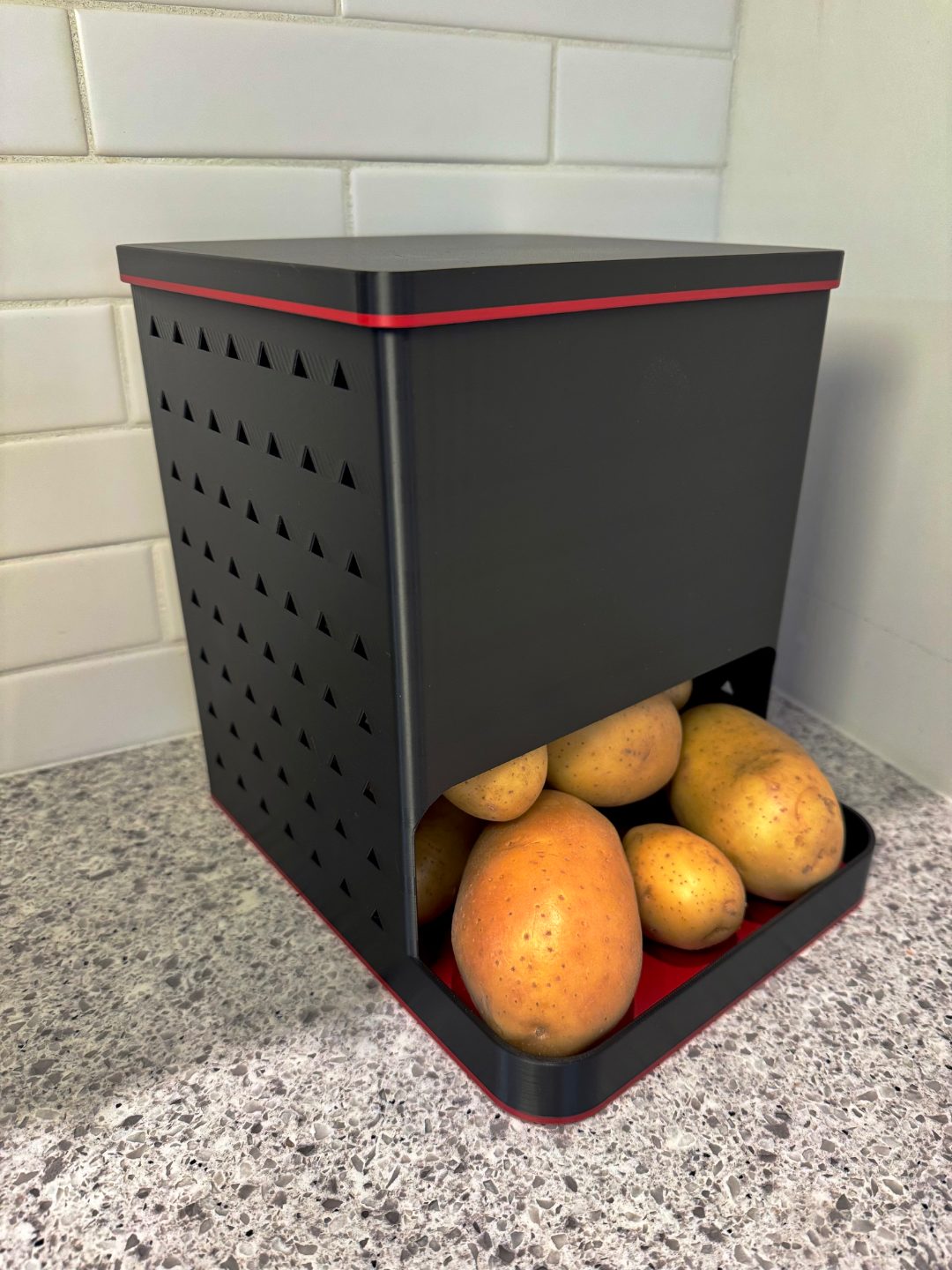 #95 Potato, Onion & Garlic Bin Dispenser Keeper — vue 12