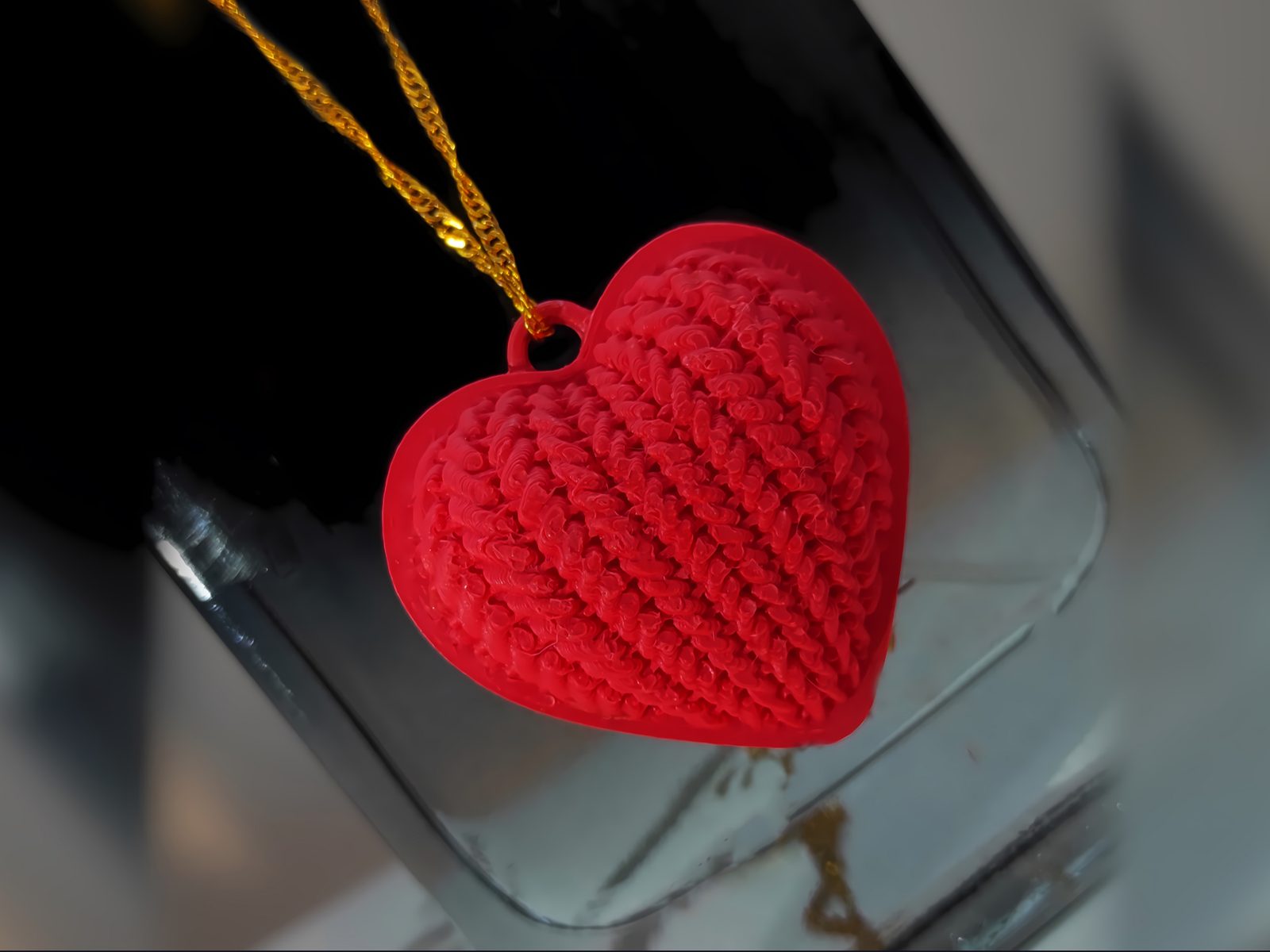 #99 Knitted Heart valentines day By PinkyWings — vue 4