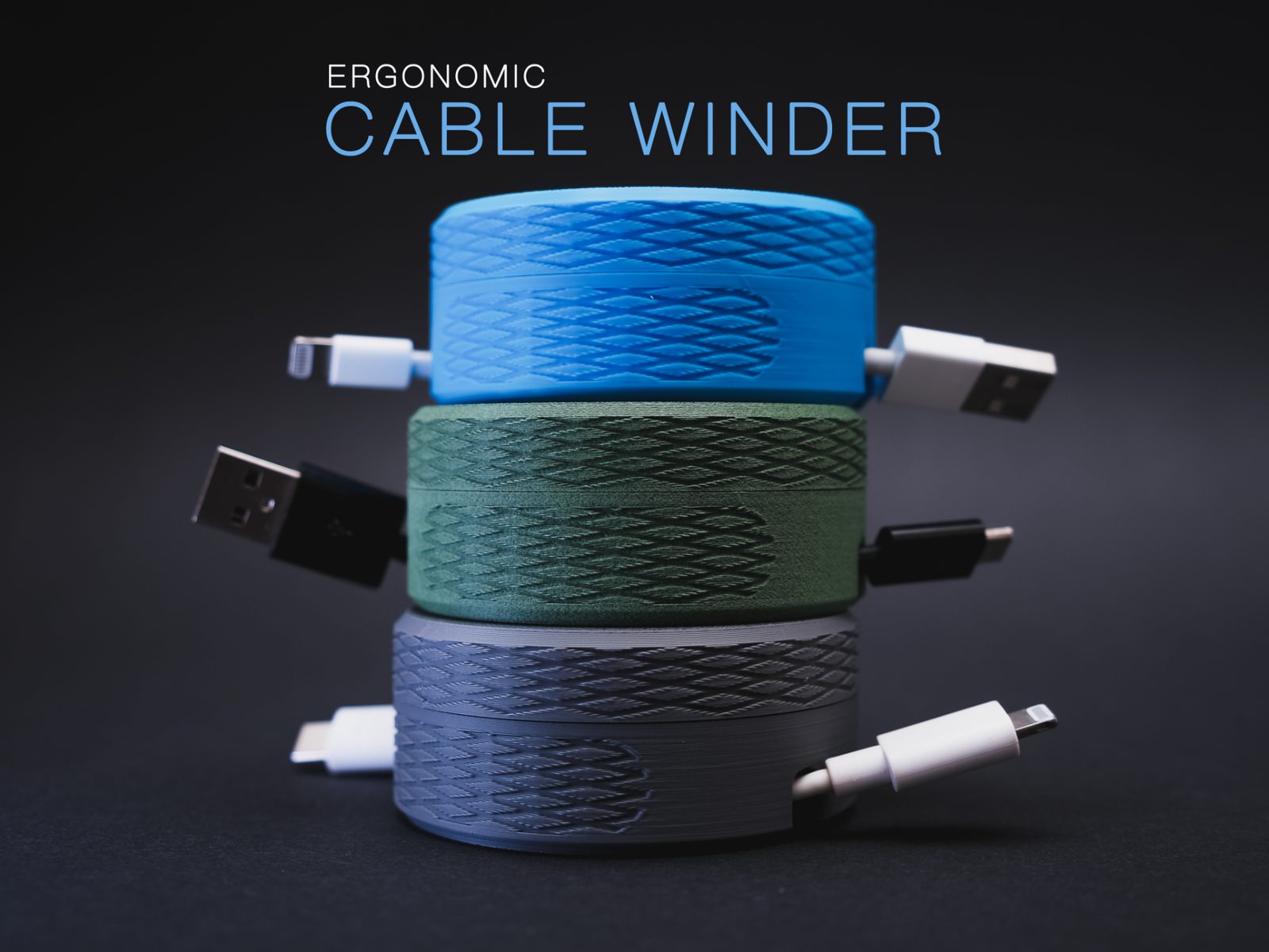 #113 Ergonomic Cable Winder — vue 1