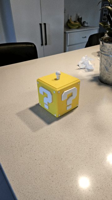 #114 Super Mario Question Mark Storage box — vue 4