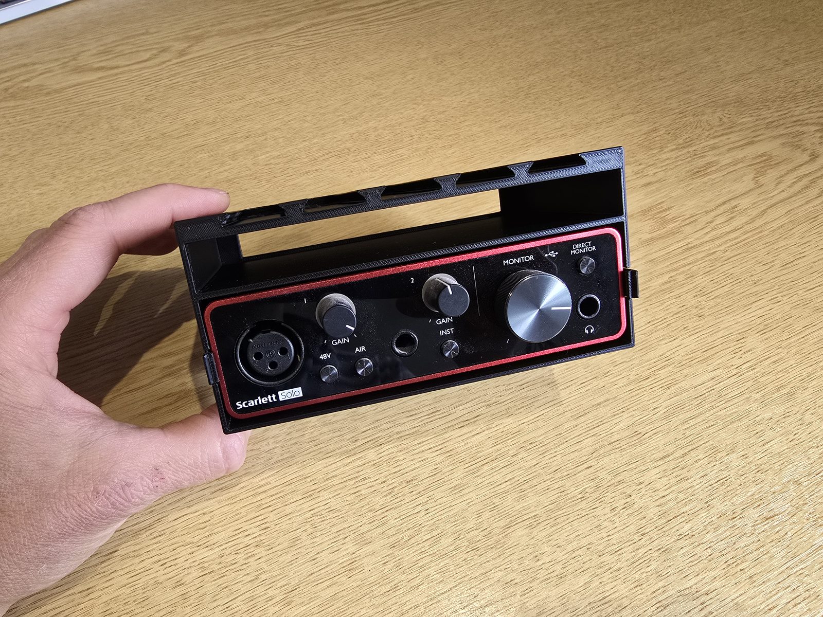 #117 Focusrite Scarlett Solo 3rd Gen Under Desk Mount — vue 8