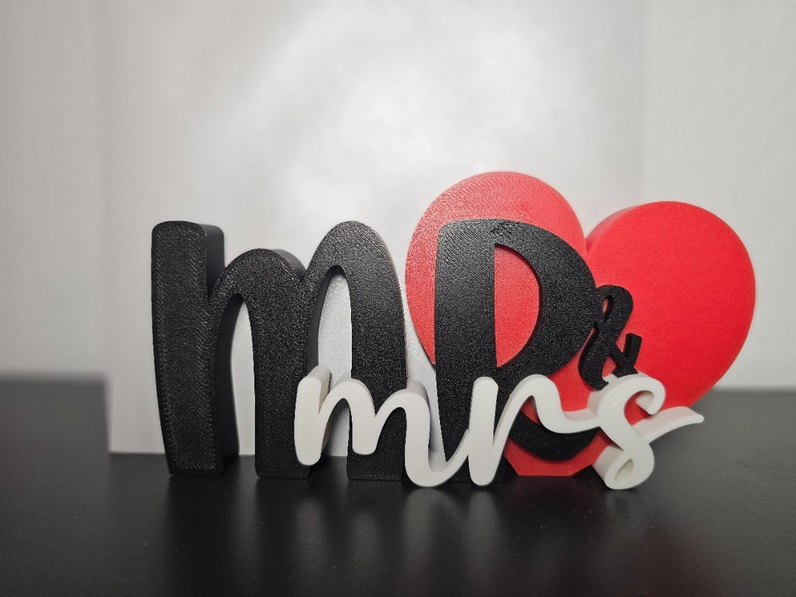 #120 Mr & Mrs Wedding Card Holder — vue 4