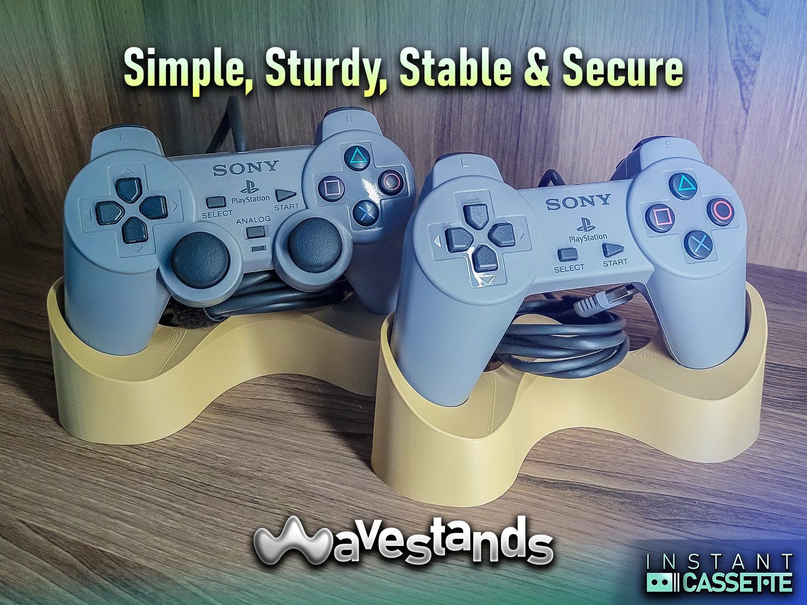 #126 PlayStation 1 + 2 + 3 Controller Stand — vue 3