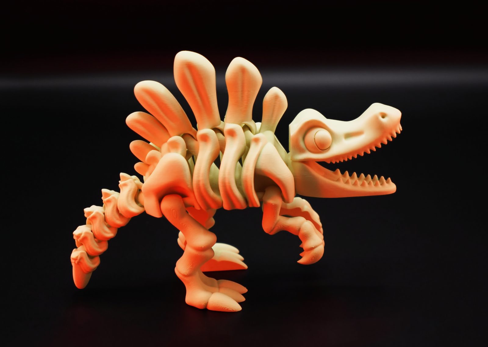 #127 Flexi Skeletal Spinosaurus Dinosaur Cute Style — vue 1