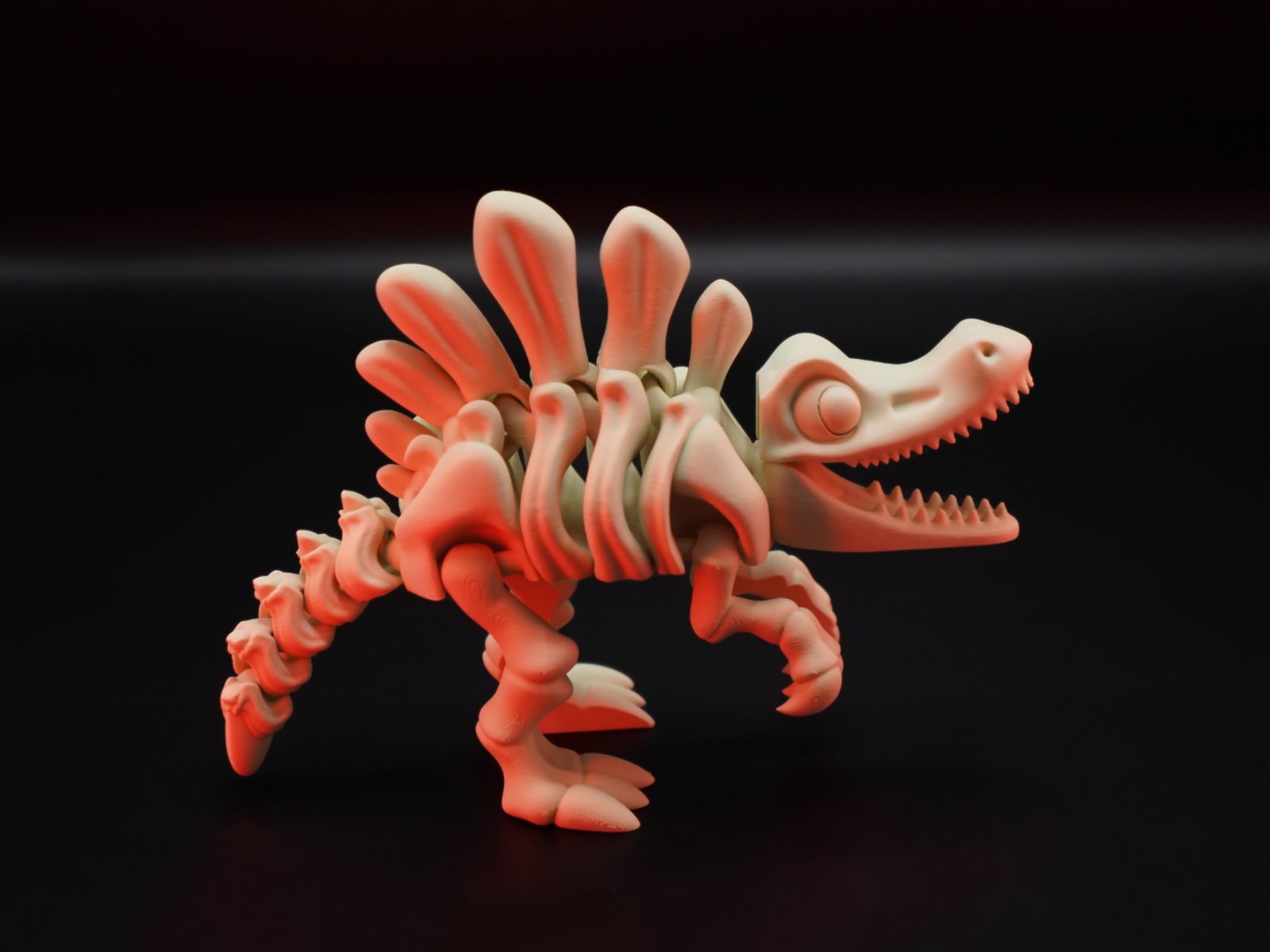 #127 Flexi Skeletal Spinosaurus Dinosaur Cute Style — vue 2