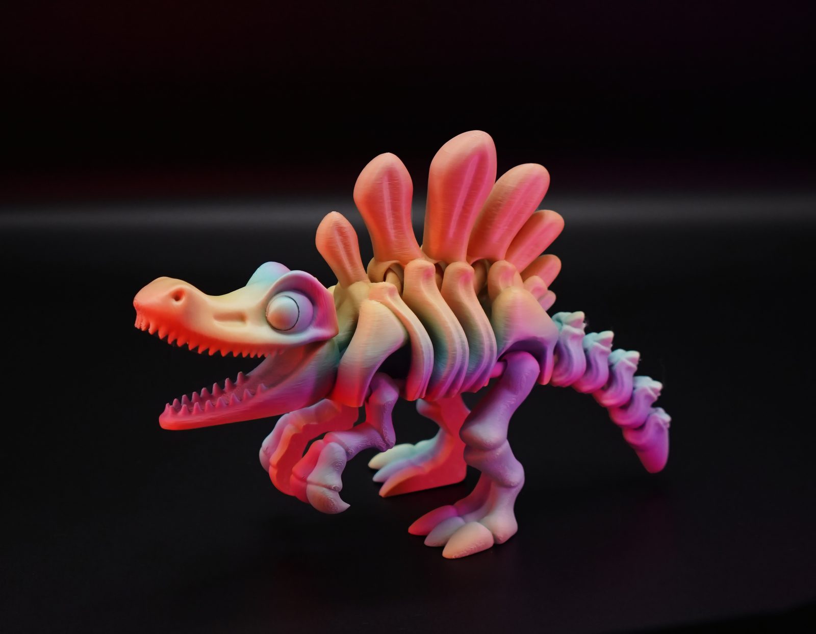 #127 Flexi Skeletal Spinosaurus Dinosaur Cute Style — vue 4