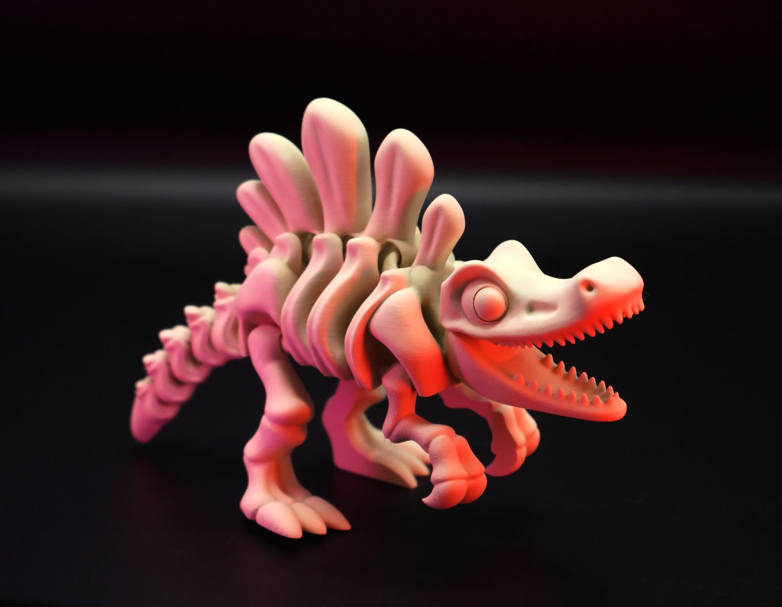 #127 Flexi Skeletal Spinosaurus Dinosaur Cute Style — vue 5