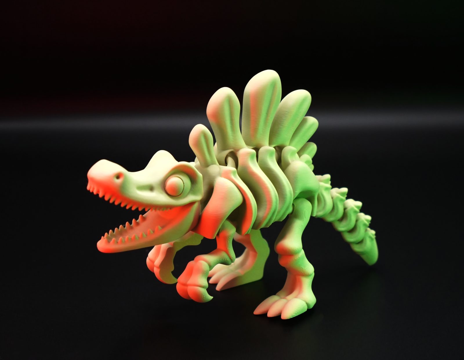#127 Flexi Skeletal Spinosaurus Dinosaur Cute Style — vue 10