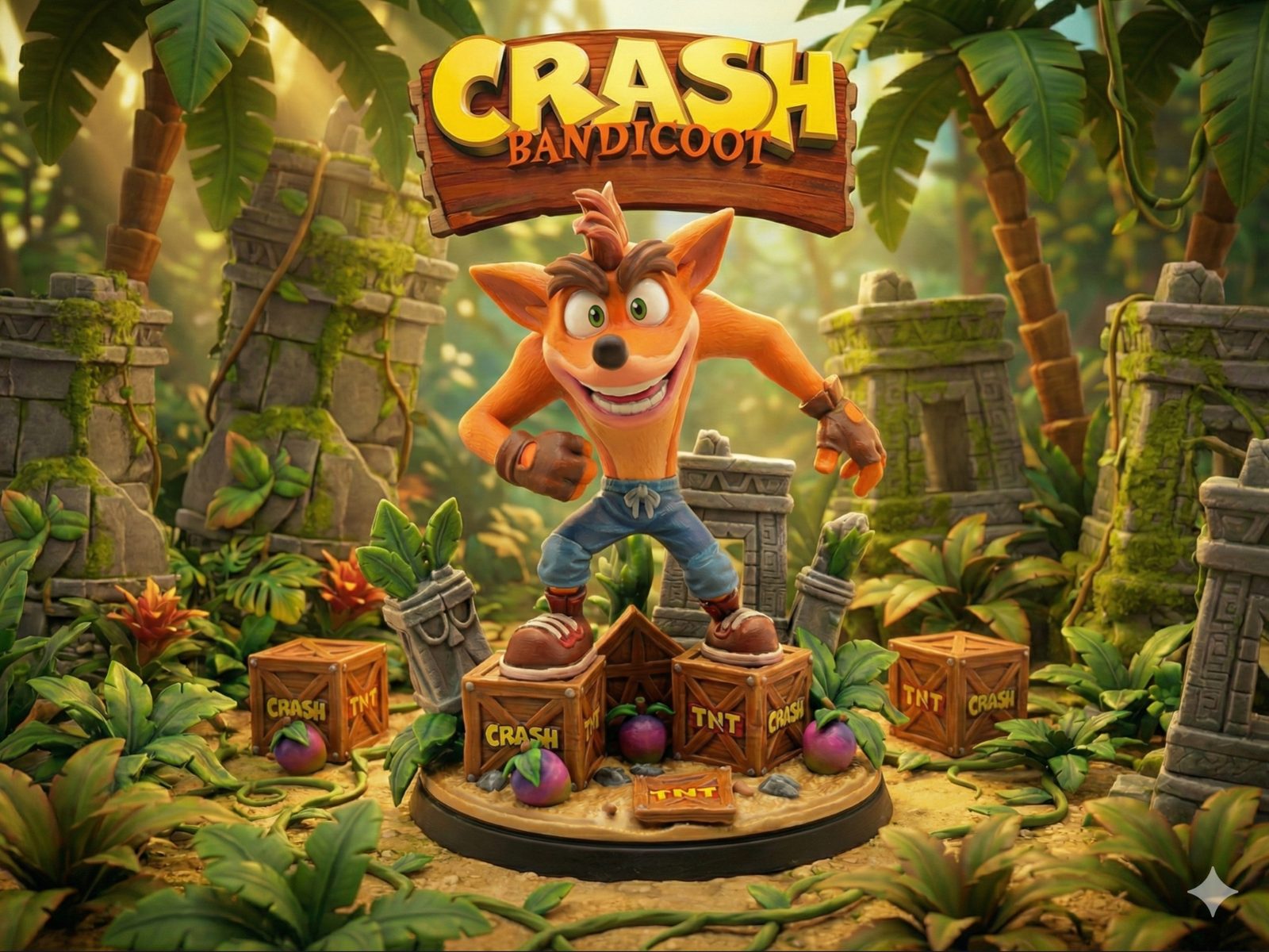 #128 Crash Bandicoot Jungle Diorama — vue 2