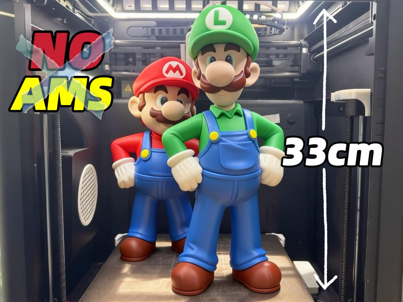 #130 cm AMS Luigi Super_Mario_Bros — vue 1