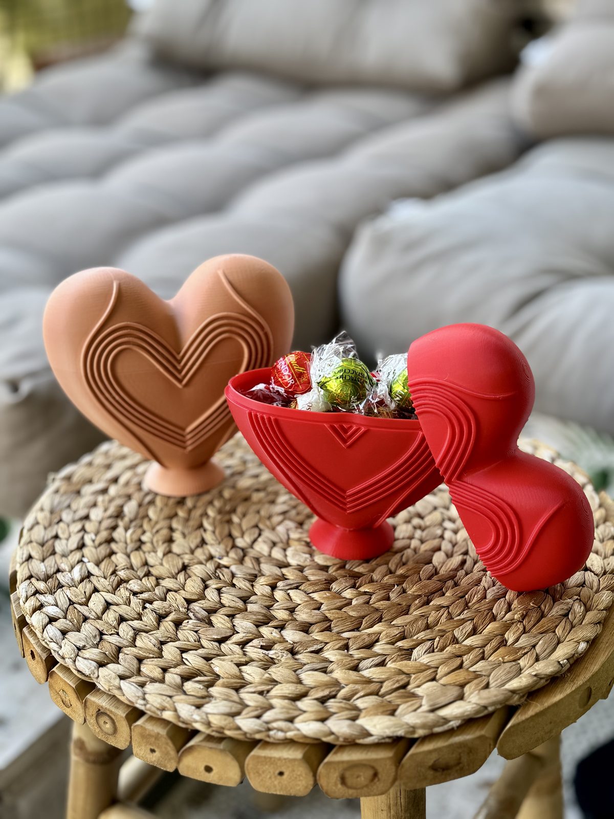 #131 Standing Heart Box - Valentines Gift - Candy Bowl — vue 6