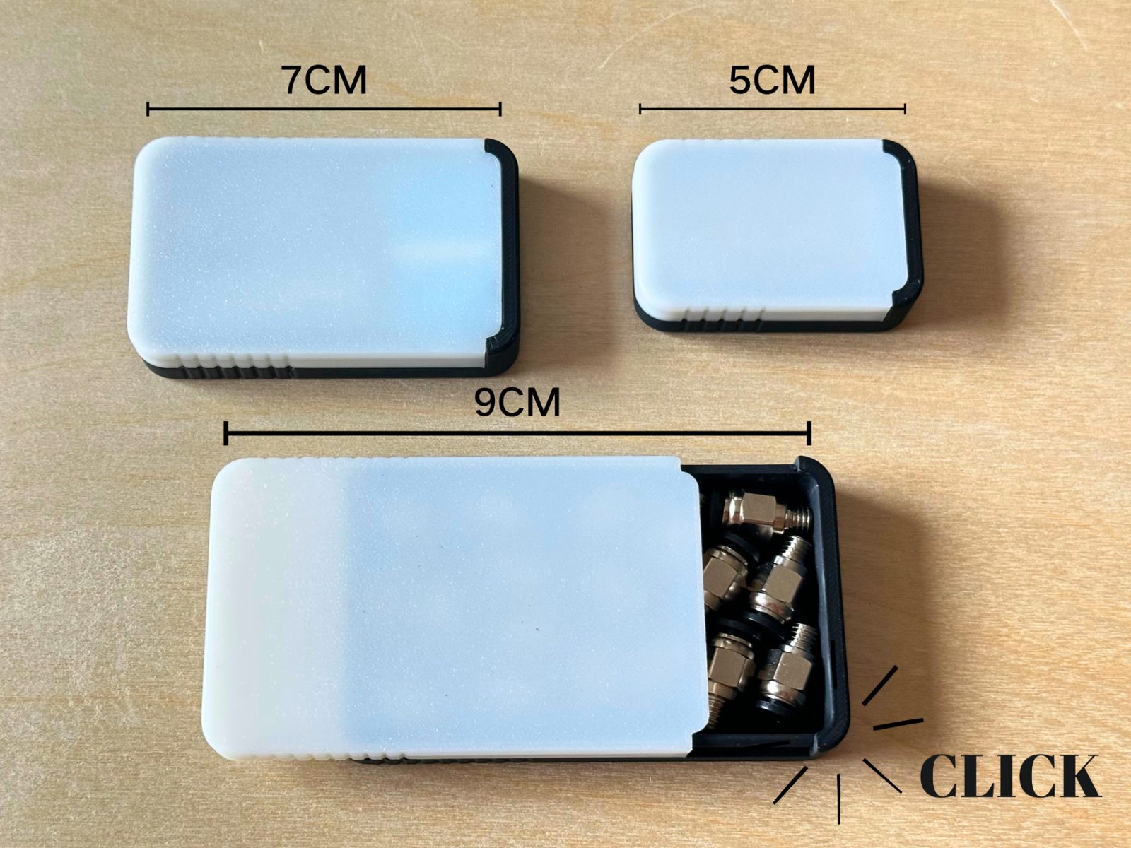 #135 Mini Pocket Slide Box (5cm 7cm 9cm) - H1.5cm — vue 3