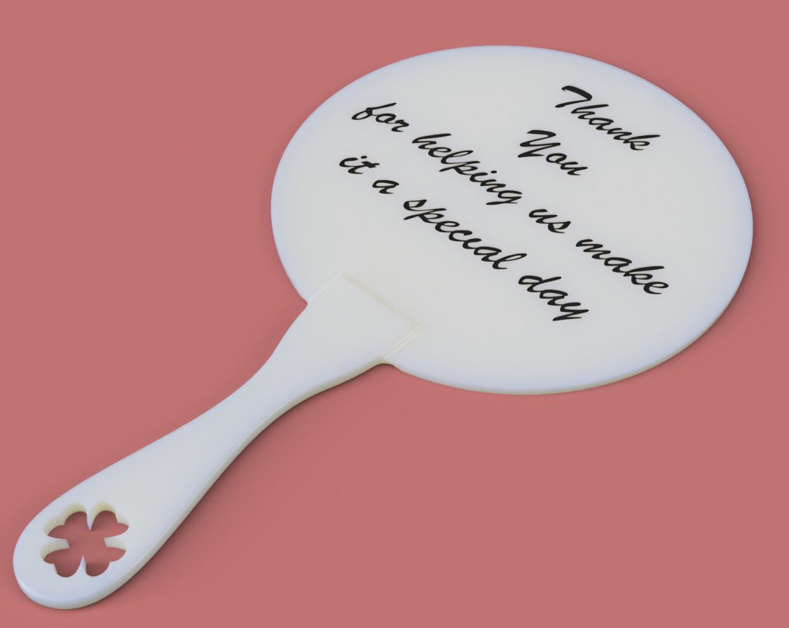 #145 Wedding Hand Fan — vue 2