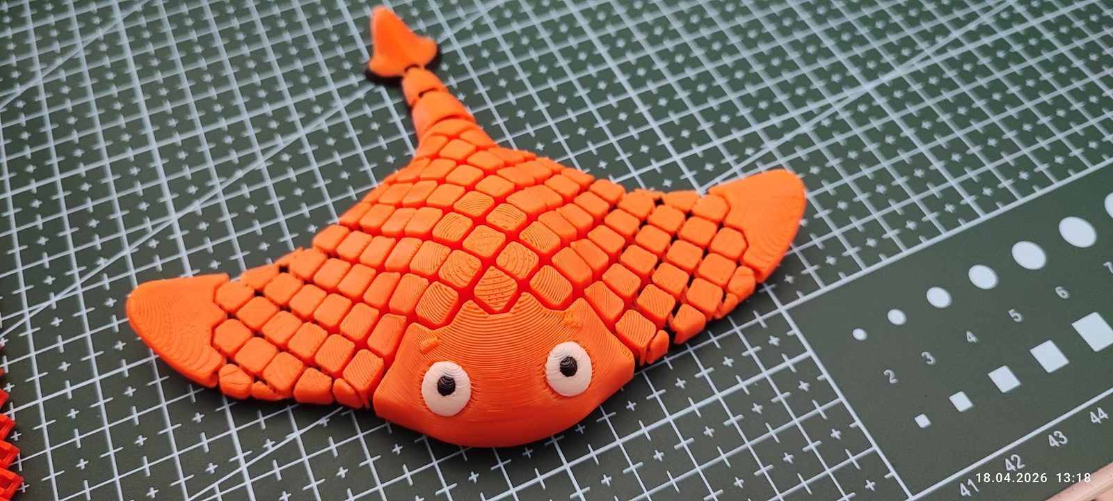 #154 Flexi Manta Ray Print in Place – NO SUPPORT — vue 1