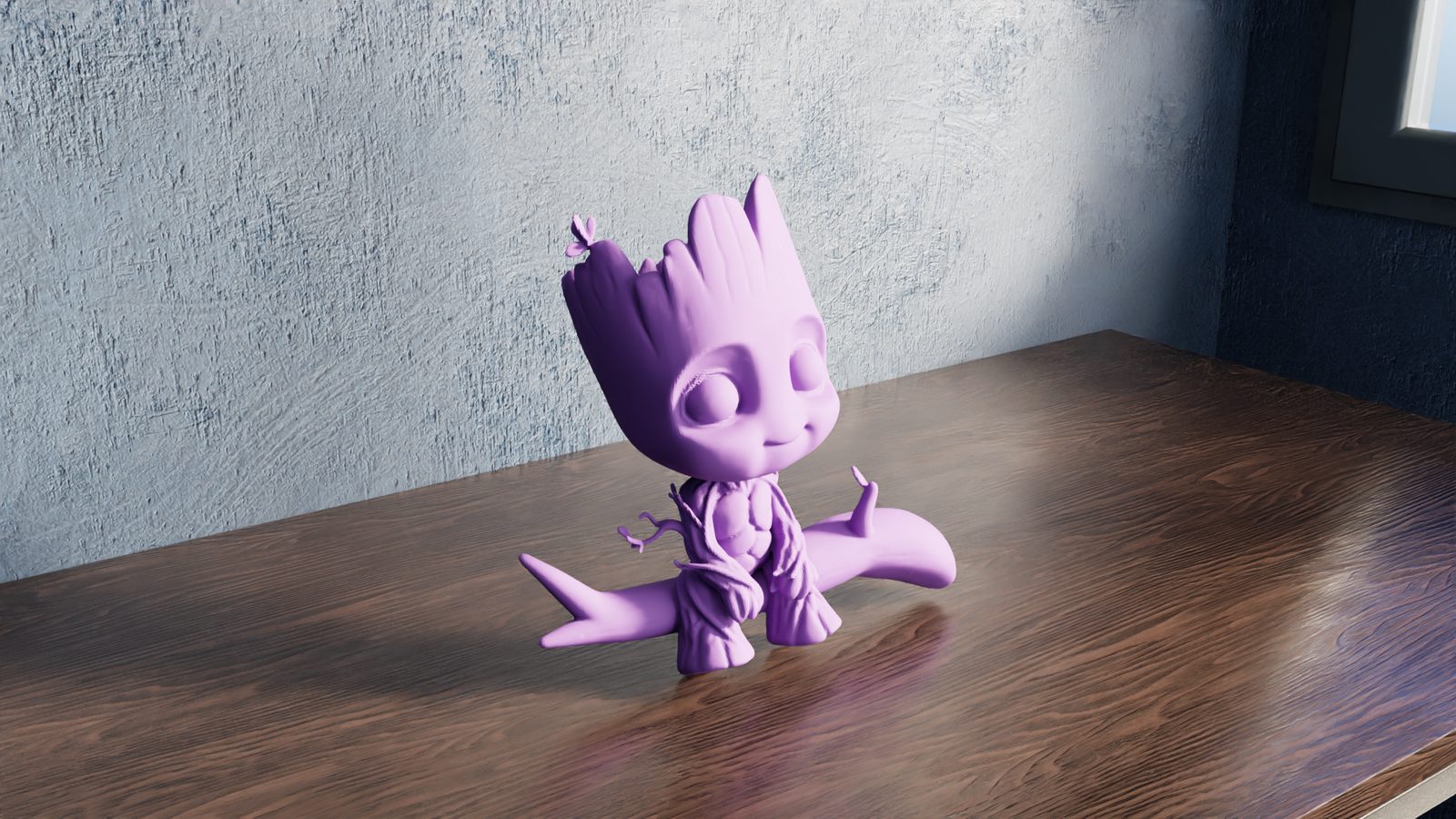 #155 Groot on Wood Branch – Gentle Giant — vue 3
