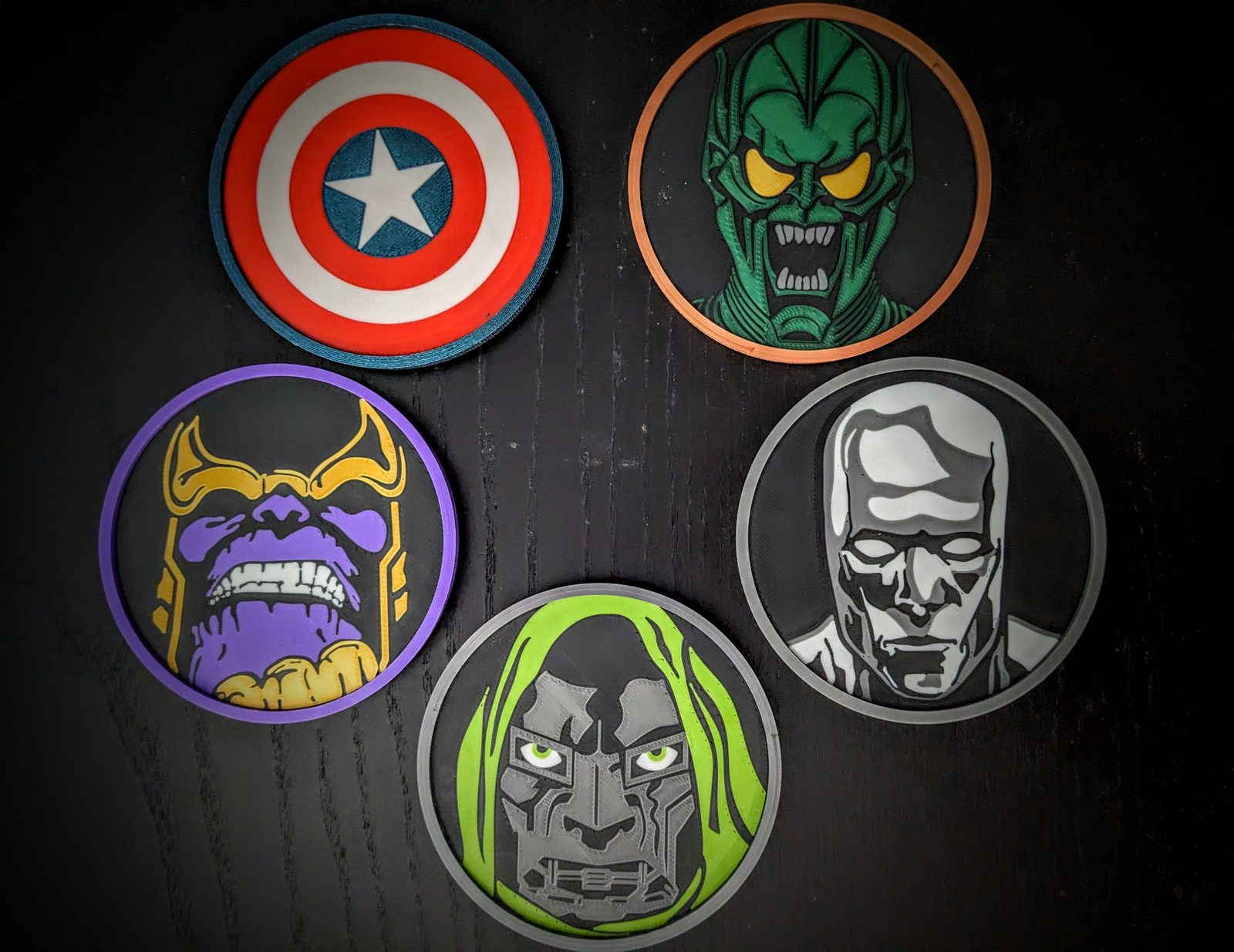 #160 Superhero Stackable Coasters — vue 9