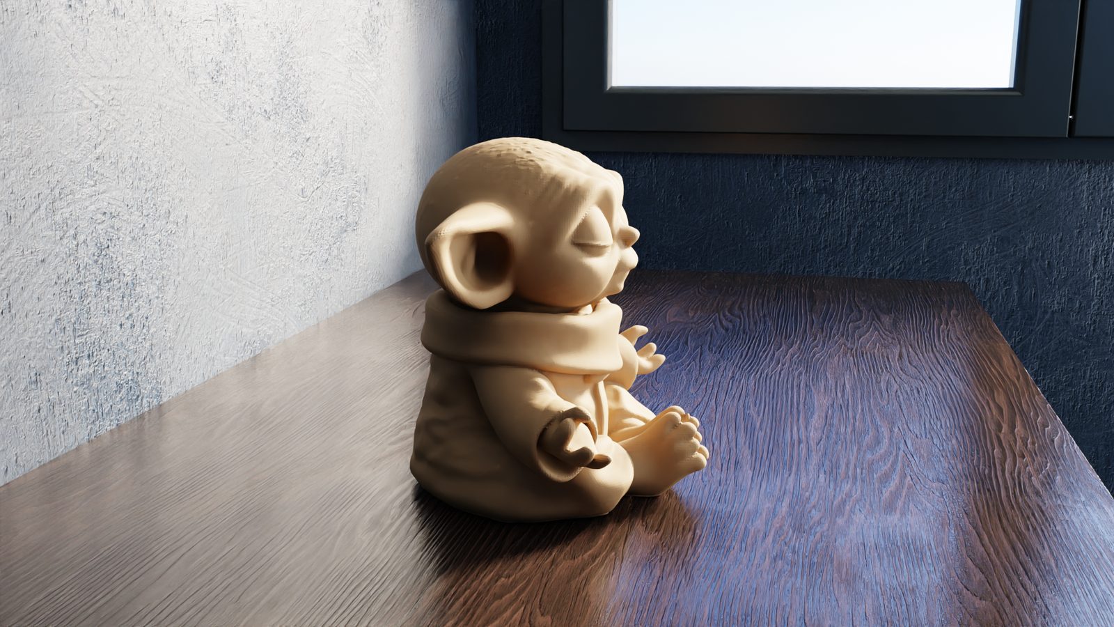 #162 Meditating Yoda – Wise Jedi Master — vue 9