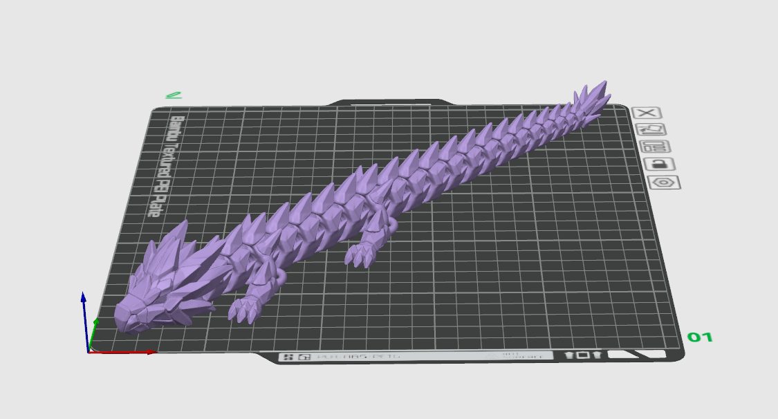 #171 Articulated Crystal Spine Dragon — vue 2