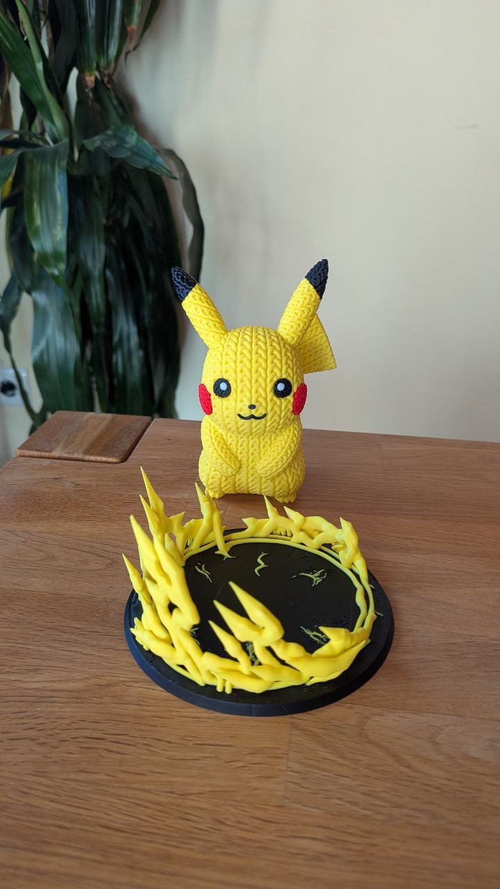 #175 Pokemon Pikachu Diorama for Knitted Pikachu Figure — vue 4