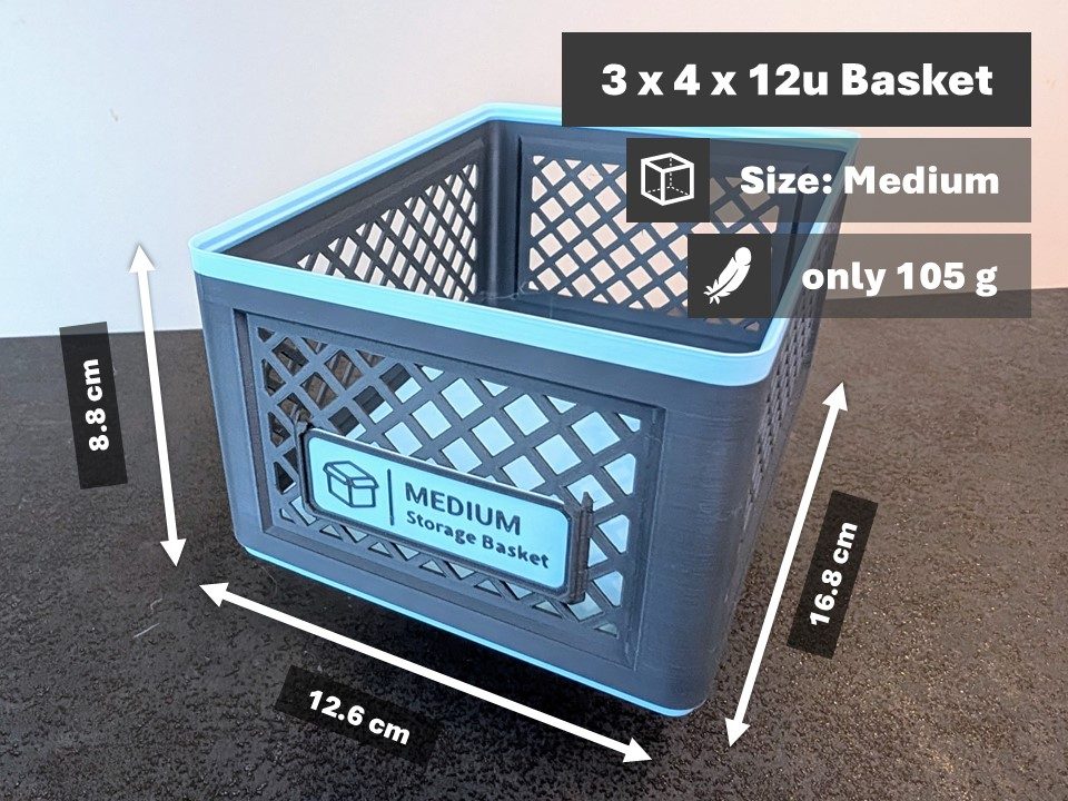 #189 Big Storage Basket System – Size Medium — vue 1