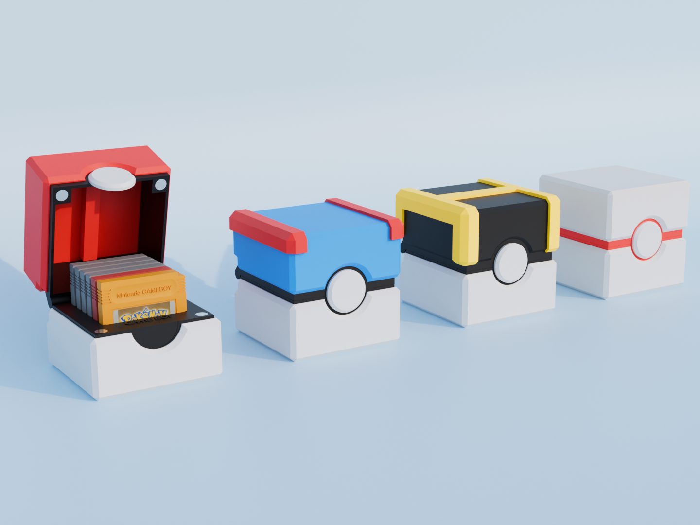 #190 Poké Balls Game Boy Cartridge Cases (4 Models) — vue 2