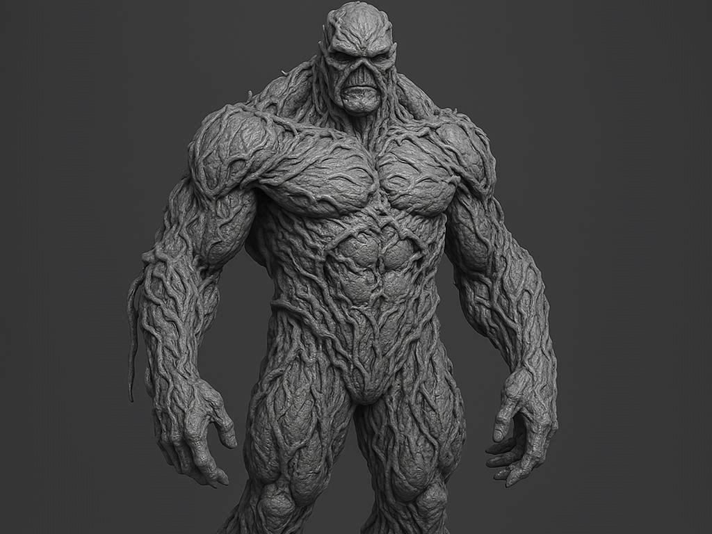 #192 Swamp Thing Comic Statue — vue 1