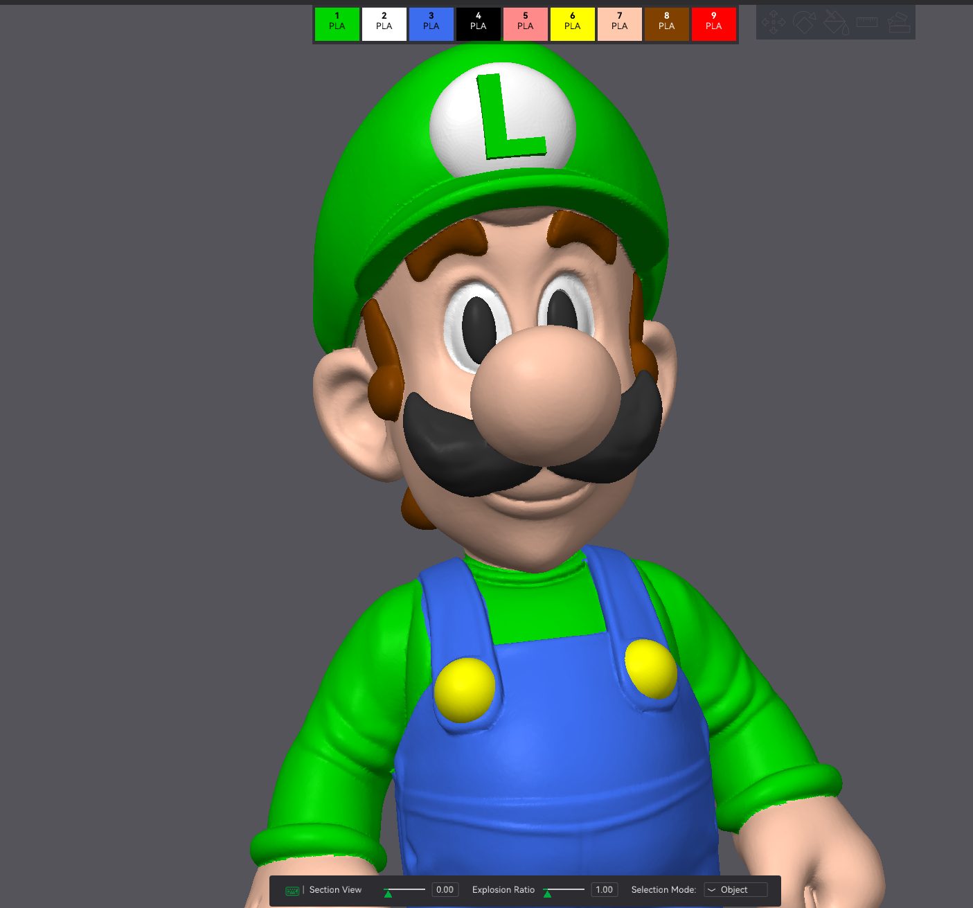 #193 Luigi Mushroom Kingdom's Tall Hero Super Mario — vue 5