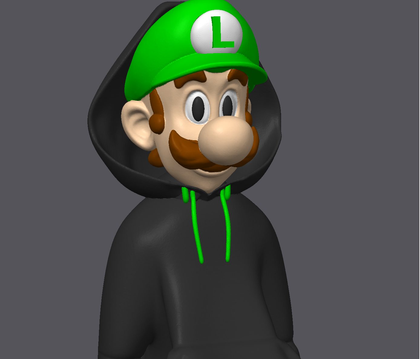 #197 Urban Vibes Luigi Blacked Out Plumber Drip Edition — vue 3