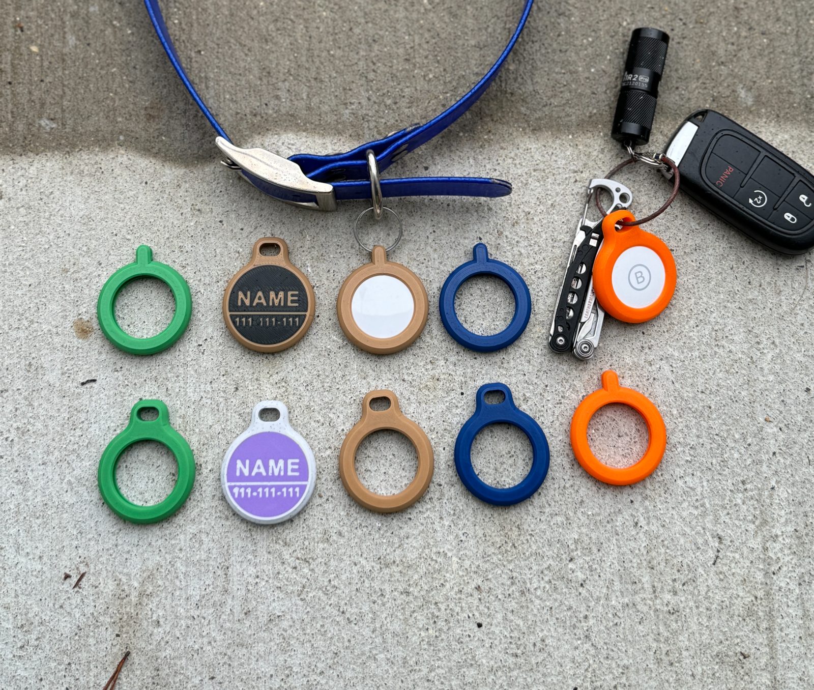#202 AirTag Holder Customizable — vue 8
