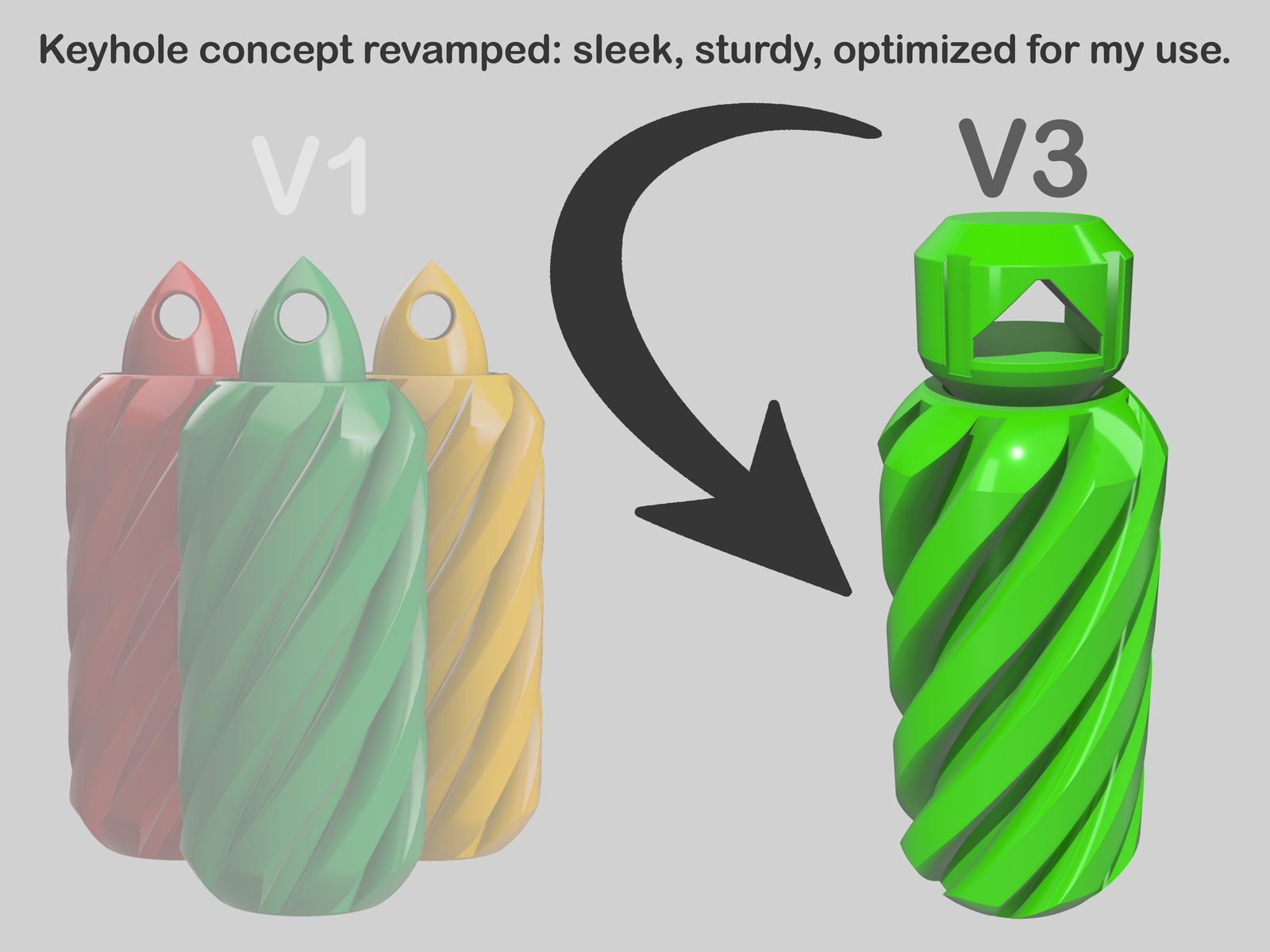 #208 Key Hanger V2 - Impossible Passthrough — vue 5
