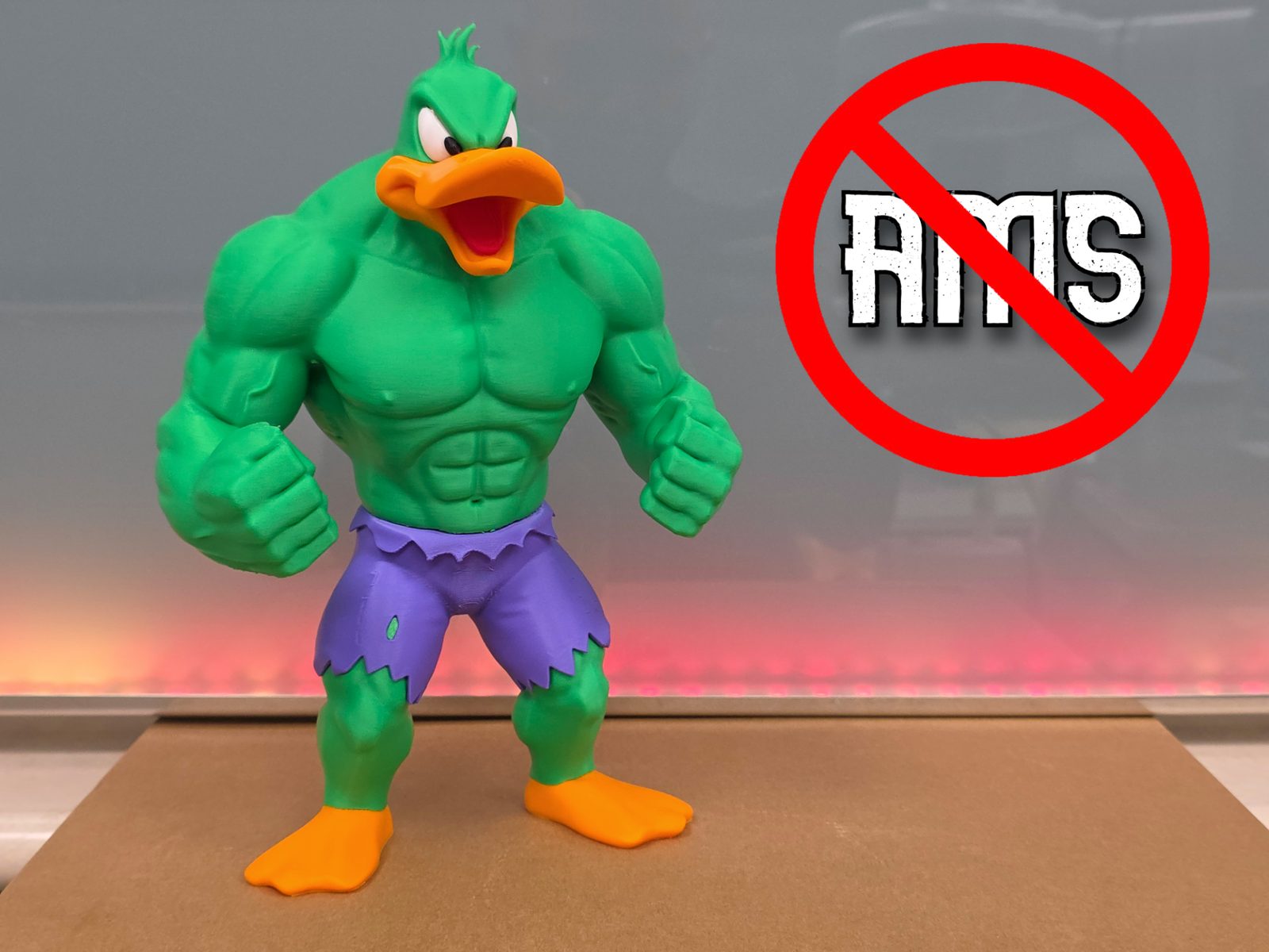 #209 Daffy Duck as Hulk — vue 4