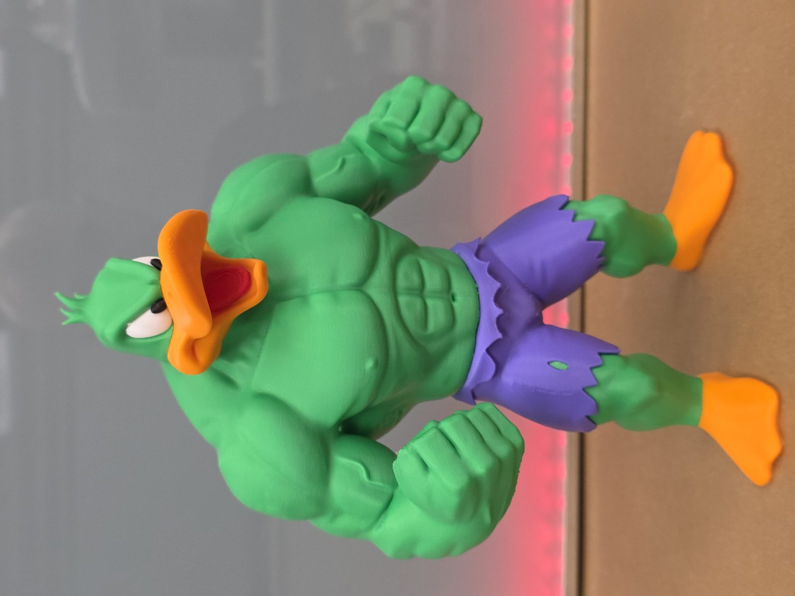 #209 Daffy Duck as Hulk — vue 6