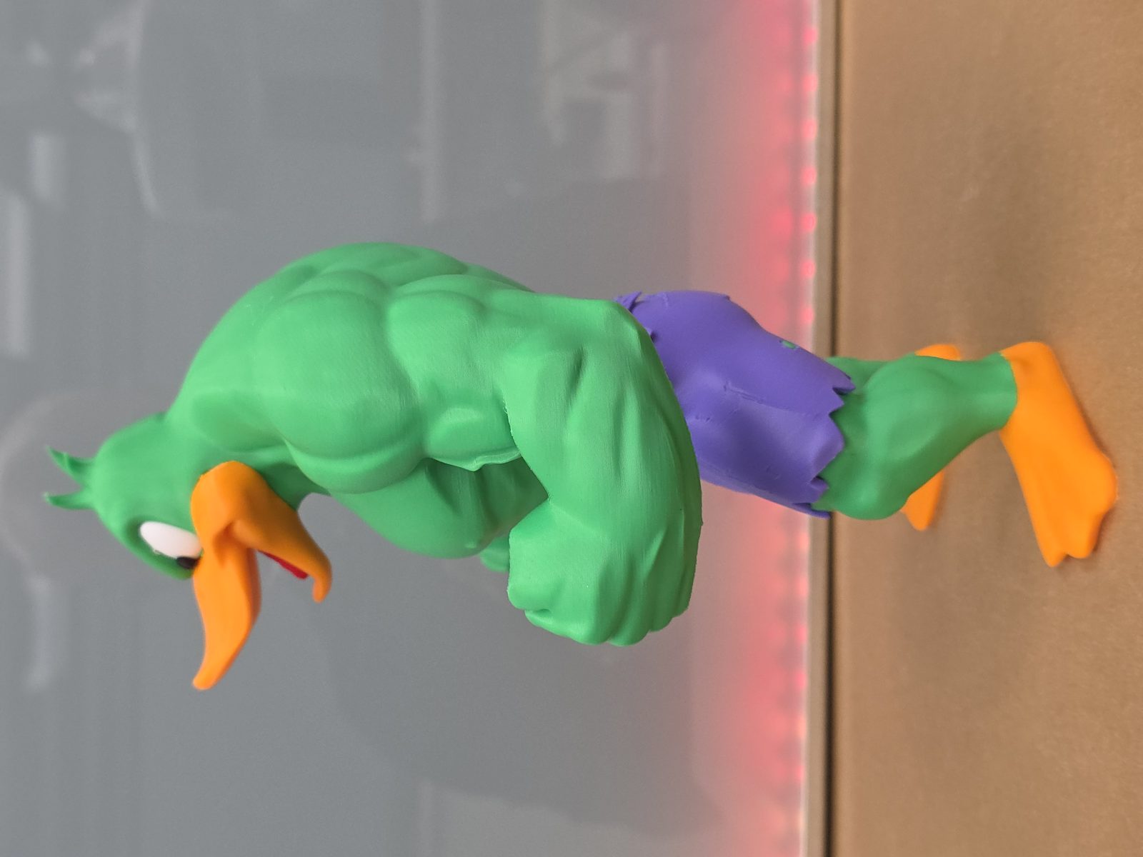 #209 Daffy Duck as Hulk — vue 9
