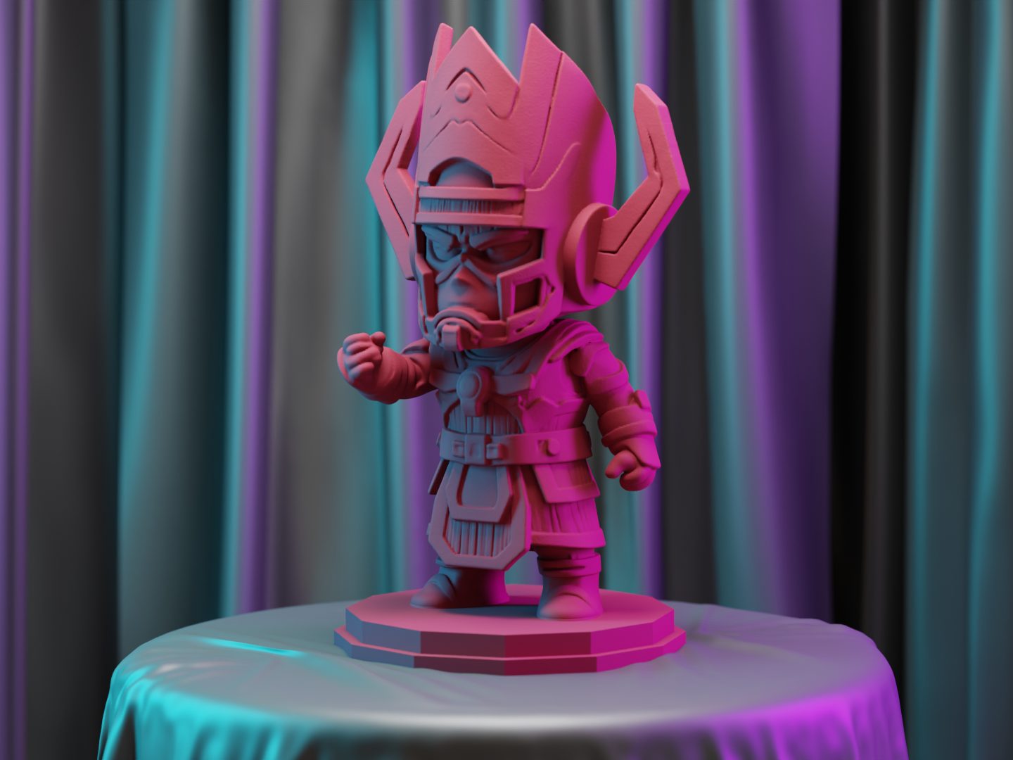 #210 The Planet Eater Galactus Inspired Chibi Figure — vue 2