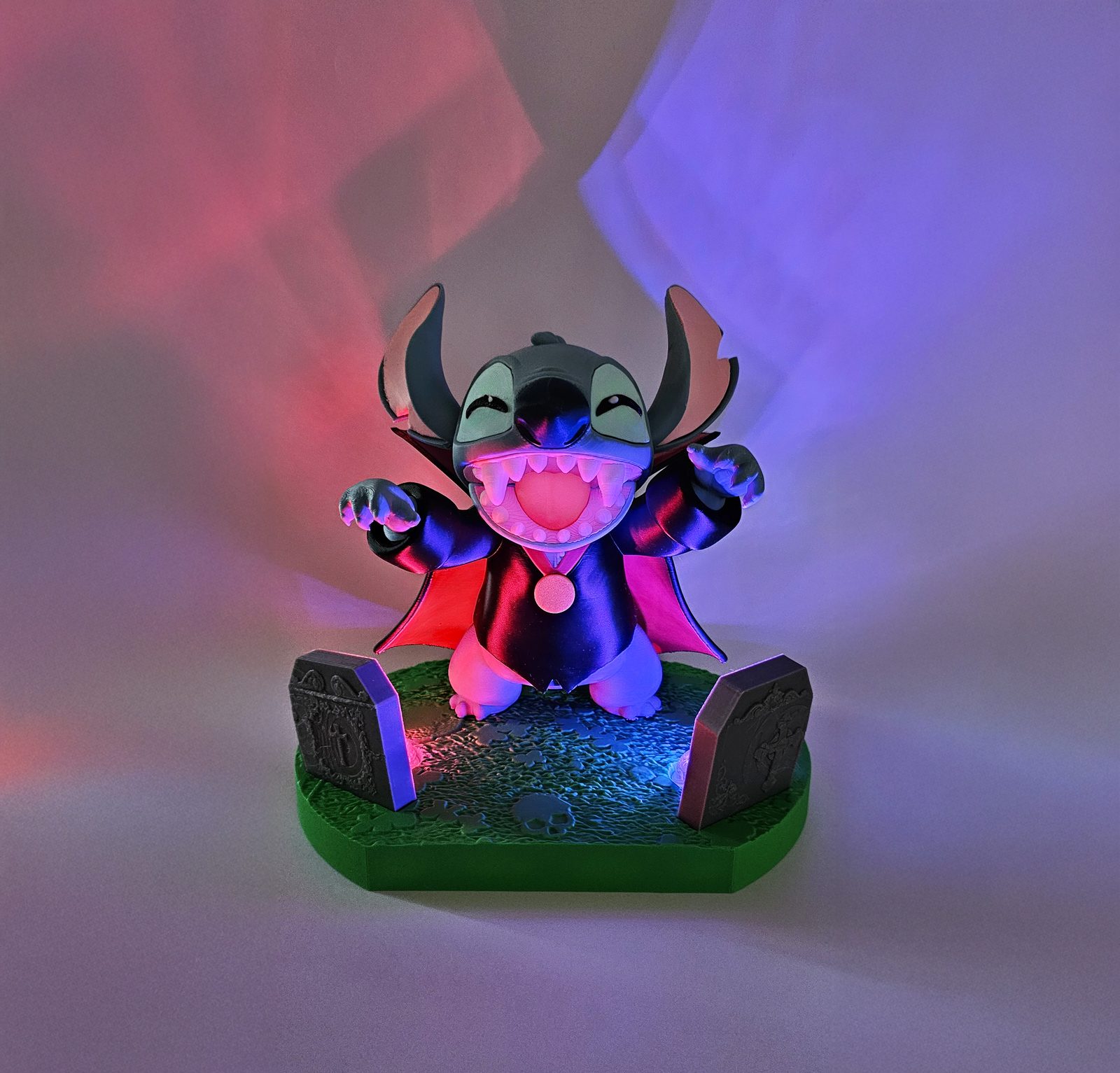 #226 Halloween bis! Stitch Dracula fanart! (20 cm tall) — vue 7