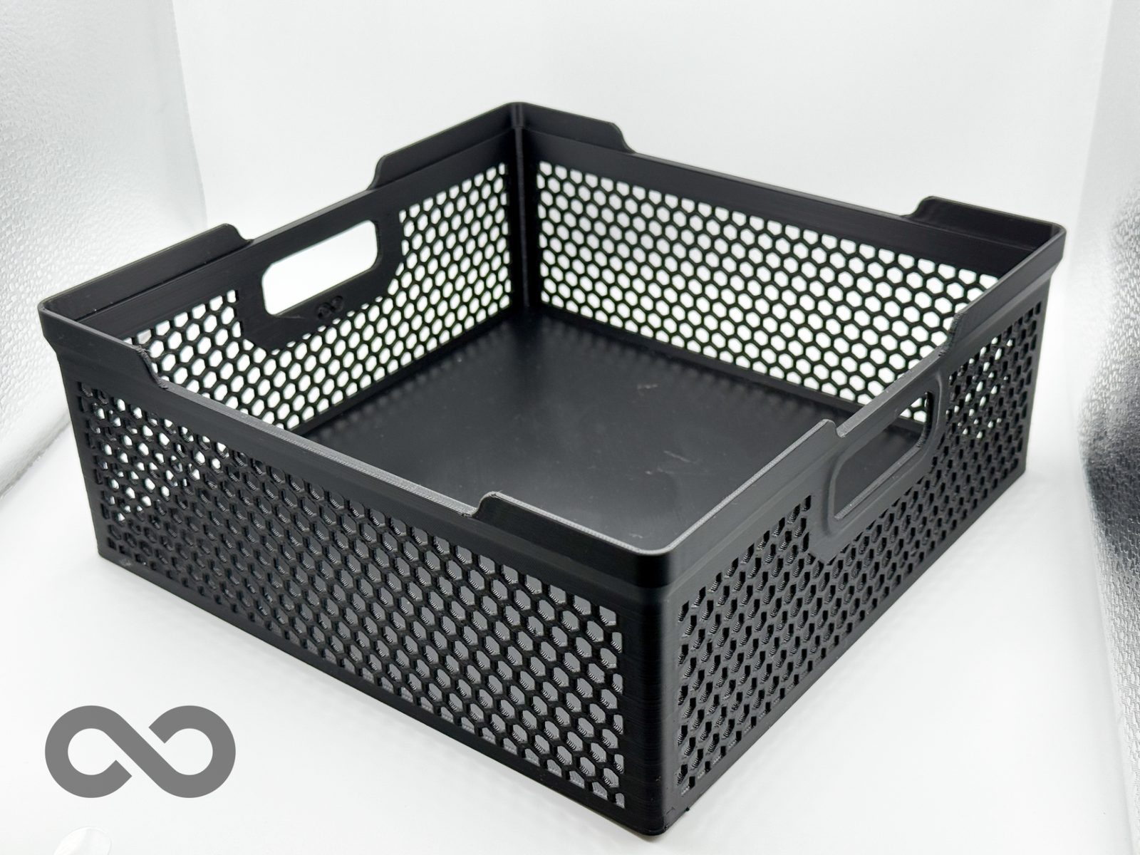 230x230mm Square Stacking basket with Handles — vue 1