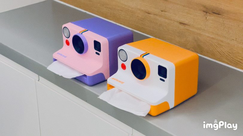 #231 Polaroid-style tissue box — vue 3
