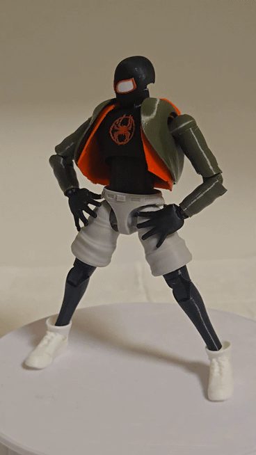 #242 Articulated Spiderman Miles Action Figure — vue 1