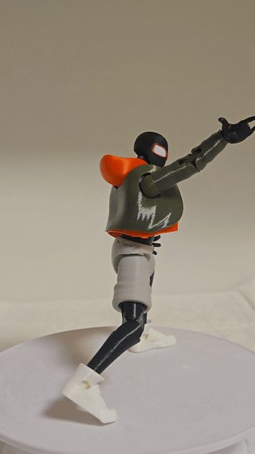 #242 Articulated Spiderman Miles Action Figure — vue 6