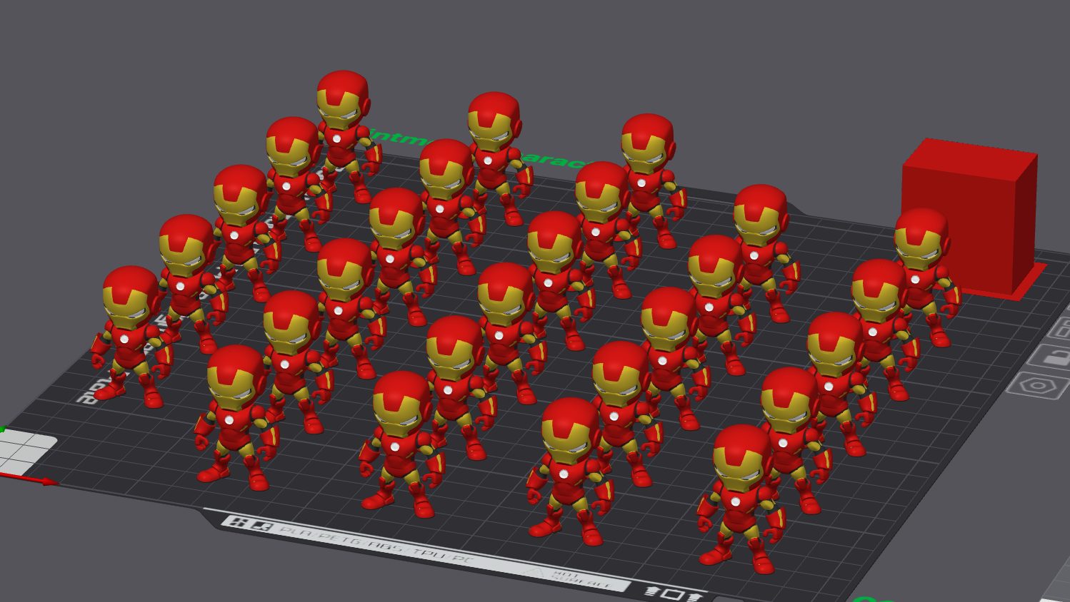 #247 Iron Man Chibi PrintMon Figure — vue 1