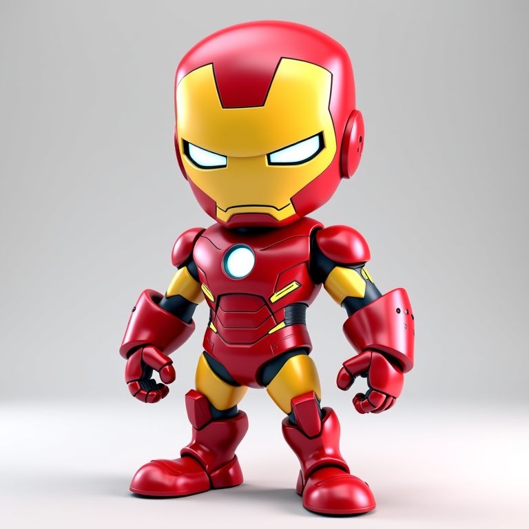 #247 Iron Man Chibi PrintMon Figure — vue 5