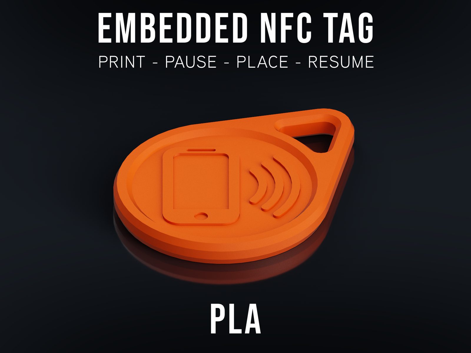 #252 Keychain with Embedded NFC tag — vue 1