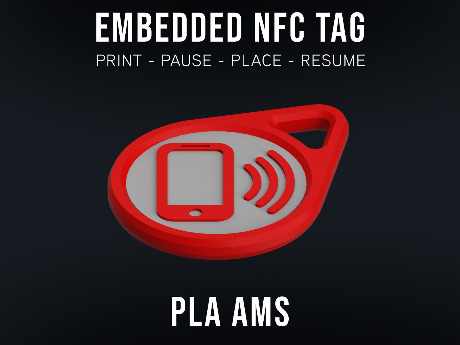 #252 Keychain with Embedded NFC tag — vue 8