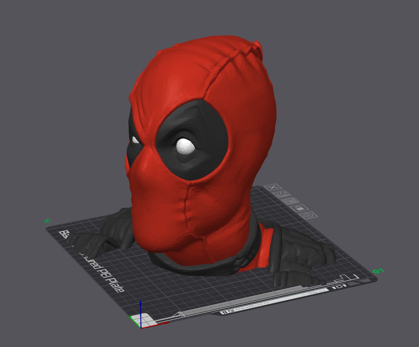 #253 Deadpool headphone holder — vue 5