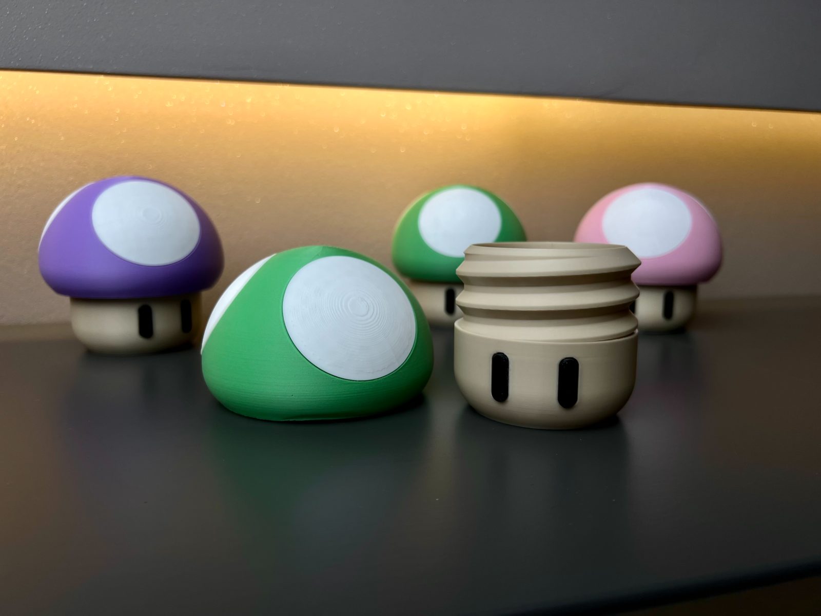 #263 Super Mario 1up mushroom Pilz container box game — vue 10