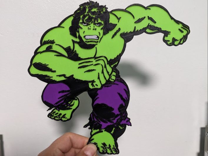 #266 The Incredible Hulk Wall Art — vue 1