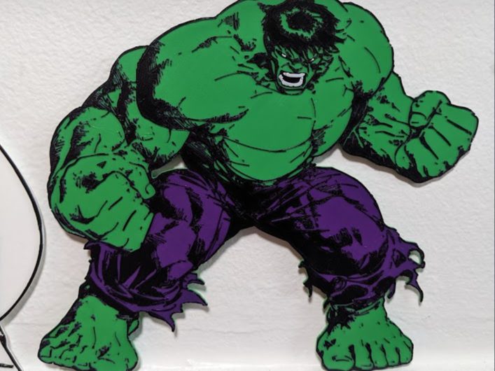 #267 The Raging Hulk Wall Art — vue 3